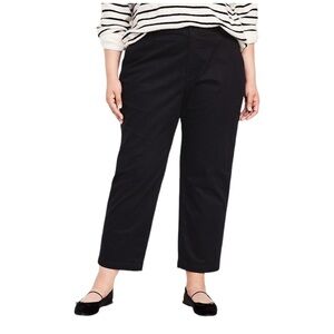 Old Navy Black Wash High-Waisted OG‎ Chino Tapered Straight Leg Pants